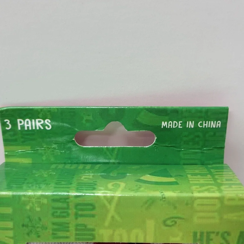 New Elf The Movie Buddy Sayings 3 Pairs No Show Ankle Socks Women Shoe Size 4-10